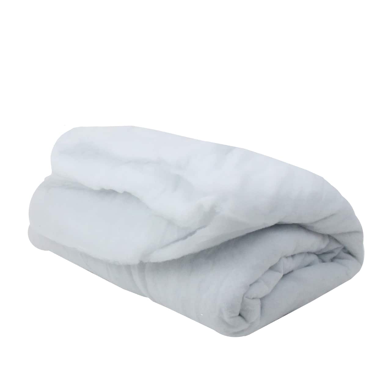 8.25ft. Solid White Artificial Soft Snow Christmas Craft Blanket